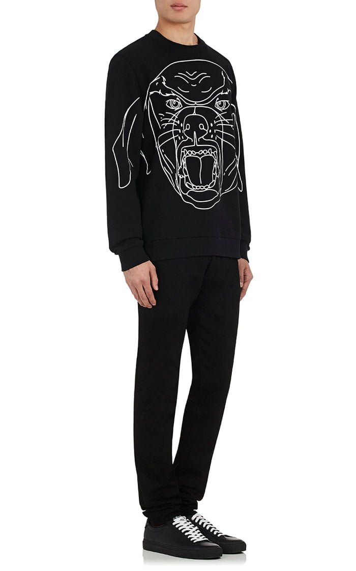 Givenchy Stenciled Rottweiler Cotton Sweatshirt Givenchy Stenciled-Rottweiler Cotton Sweatshirt