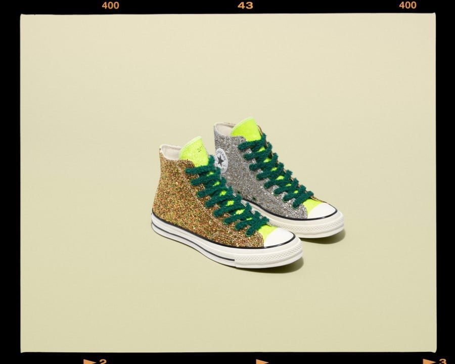 Converse x JW Anderson reviennent avec deux silhouettes à paillettes Converse x JW Anderson Glitter