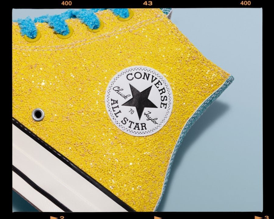 Converse x JW Anderson reviennent avec deux silhouettes à paillettes Converse x JW Anderson Glitter