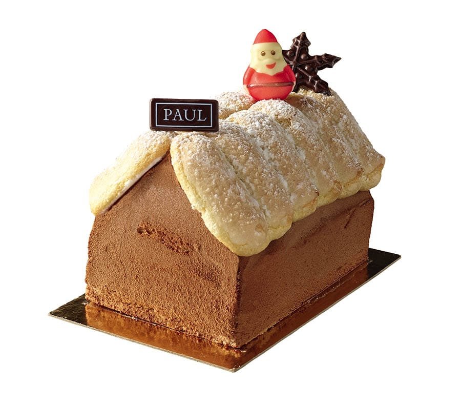 Bûches de Noël 2019 PAUL Bûche Chalet Père Noël Bûches de Noël 2019 - PAUL Bûche Chalet Père Noël