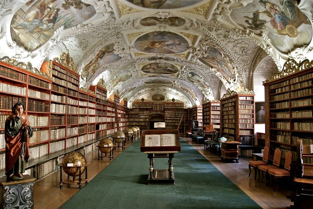 Bibliothèque du monastère de Strahov Prague Bibliothèque du Monastère San Lorenzo Del Escorial - Madrid