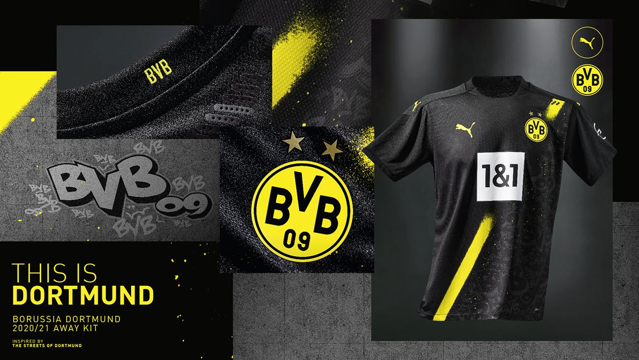 PUMA Football - Kit extérieur 2020-2021 Borussia Dortmund