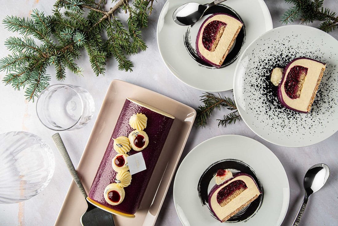 Buches de Noel 2020 Philippe Conticini Jasmin Cassis 0 Bûches de Noël 2020 - Philippe Conticini Jasmin Cassis