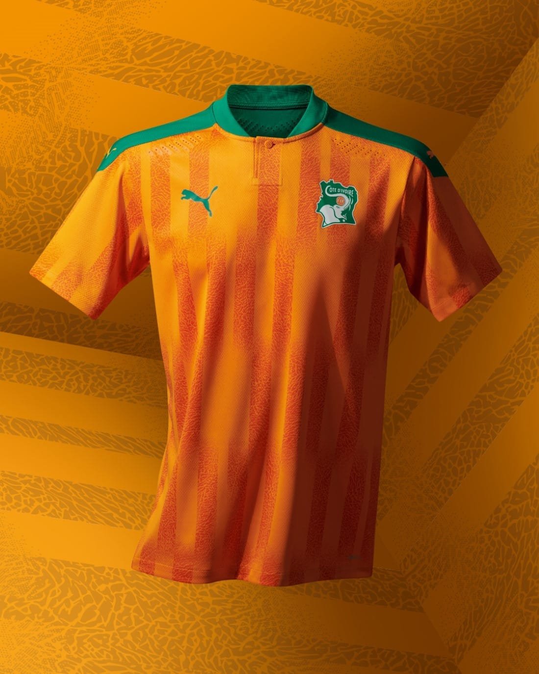 PUMA Football Selection Cote dIvoire 2020 2021 Home Kit PUMA Football - Sélection Côte d'Ivoire 2020-2021 - Home Kit