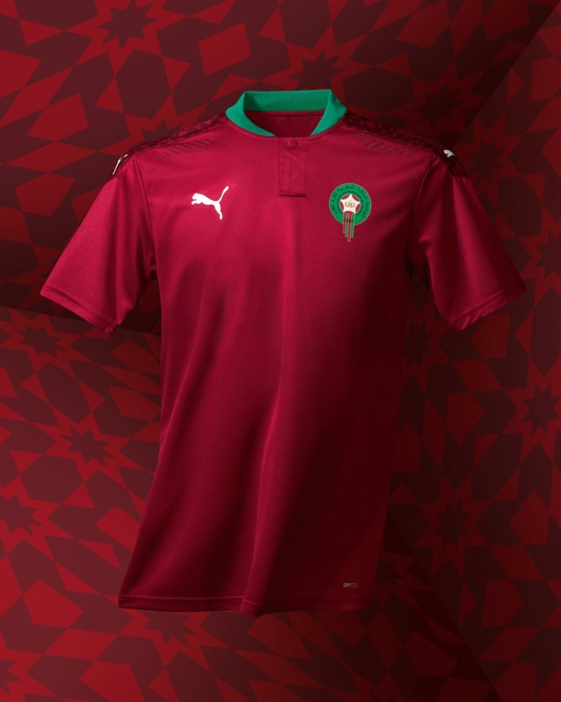 PUMA Football Selection Maroc 2020 2021 Home Kit PUMA Football - Sélection Maroc 2020-2021 - Home Kit