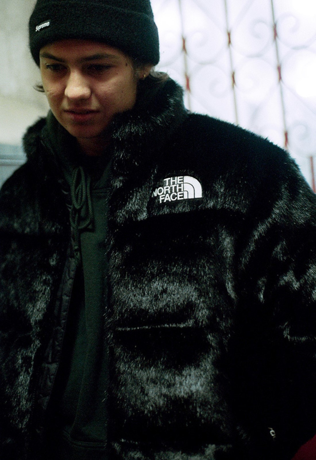 the north face faux fur