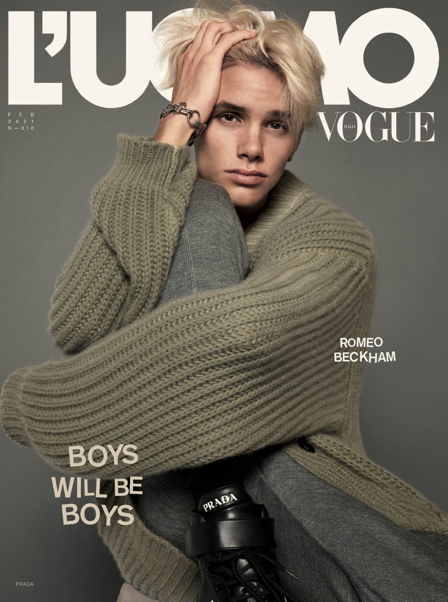 Romeo Beckham - L’Uomo Vogue N°10 par Mert & Marcus