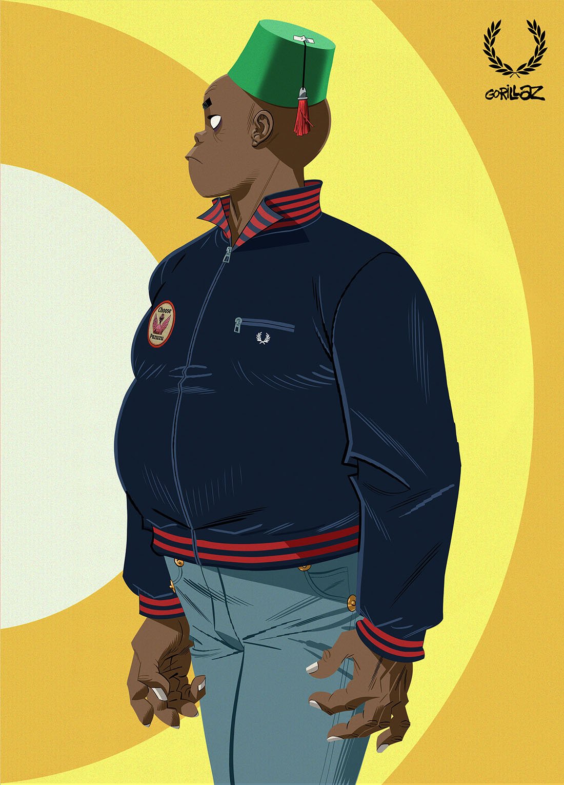 Fred Perry x Gorillaz Collection - Russel