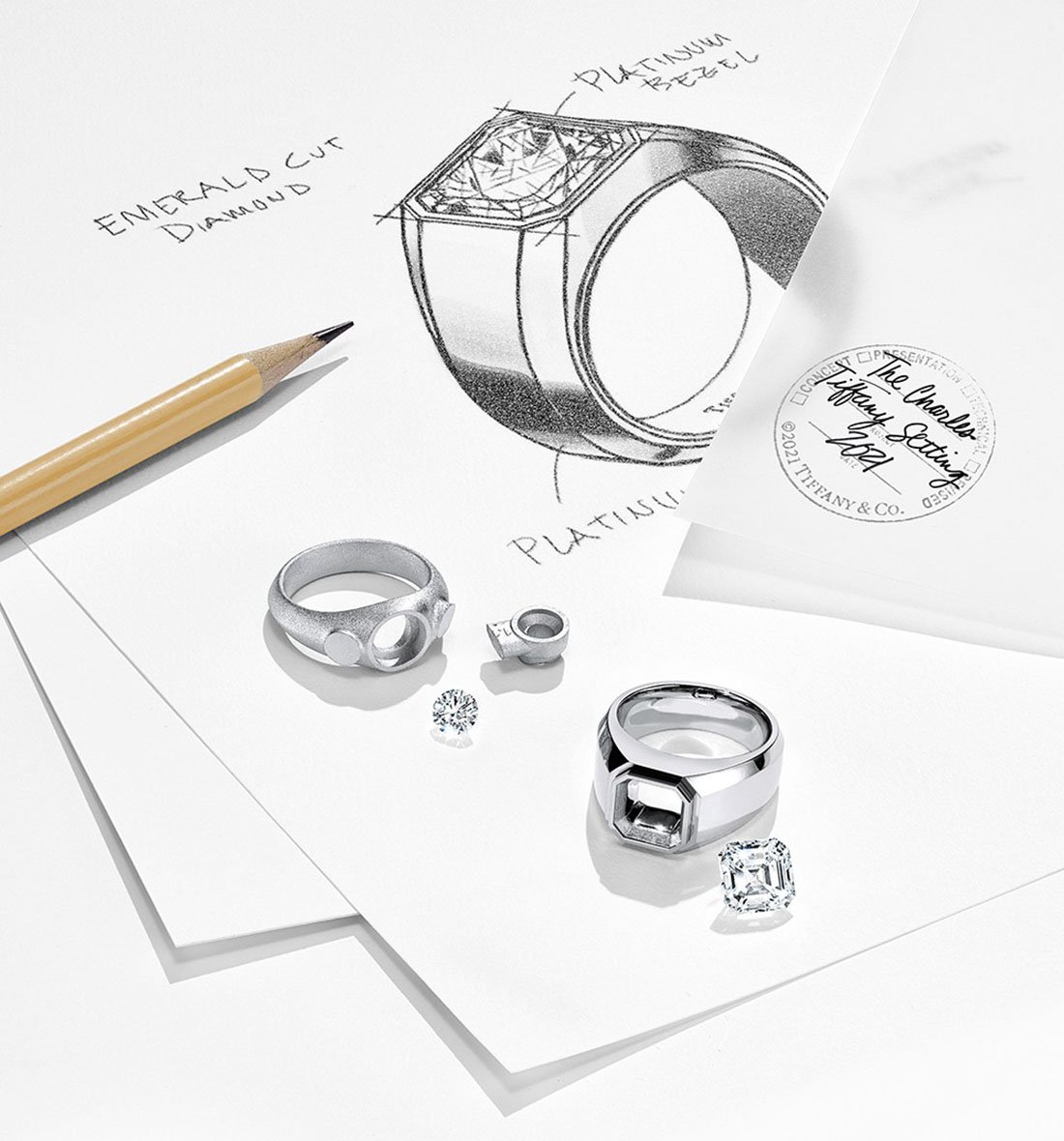 Tiffany Co. Collection Bagues Fiancaille Homme Charles Tiffany Setting 4 Tiffany & Co. - Collection Bagues Fiançailles Homme Charles Tiffany Setting
