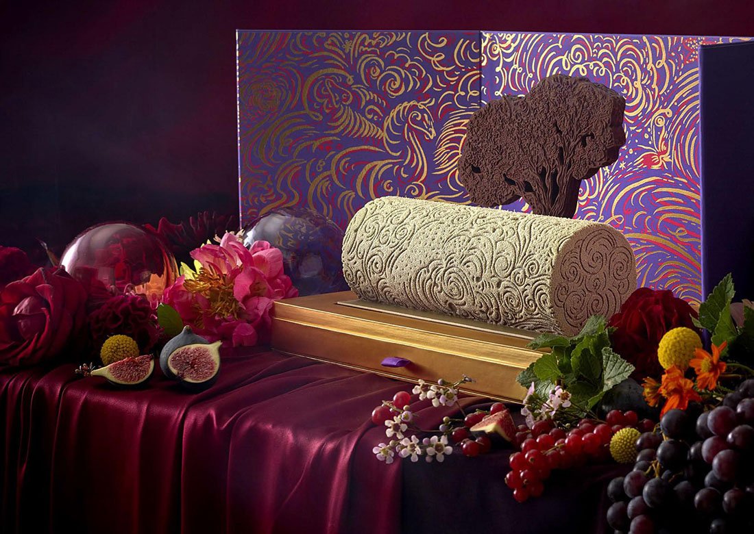 Buches de Noel 2021 Pierre Herme Infiniment Praline Pistache 2 Bûches de Noël 2021 - Pierre Hermé Infiniment Praliné Pistache