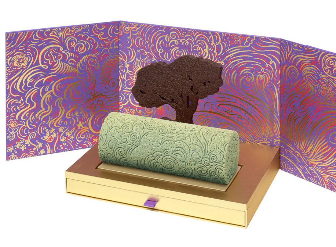 Buches de Noel 2021 Pierre Herme Infiniment Praline Pistache 3 Bûches de Noël 2021 - Pierre Hermé Infiniment Praliné Pistache