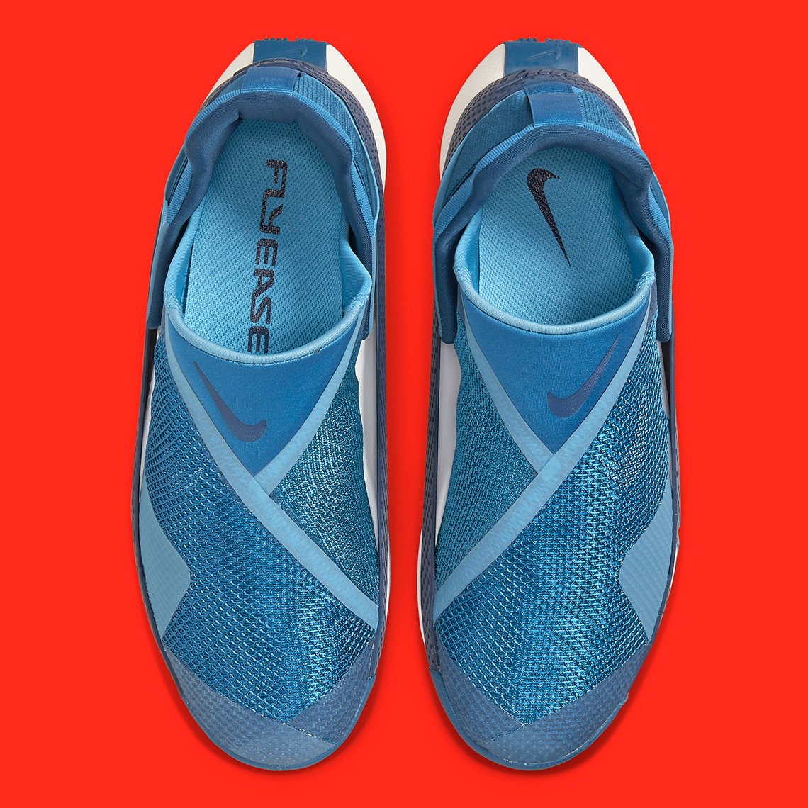 Nike Go FlyEase Blue Red 4 Nike Go FlyEase Blue & Red