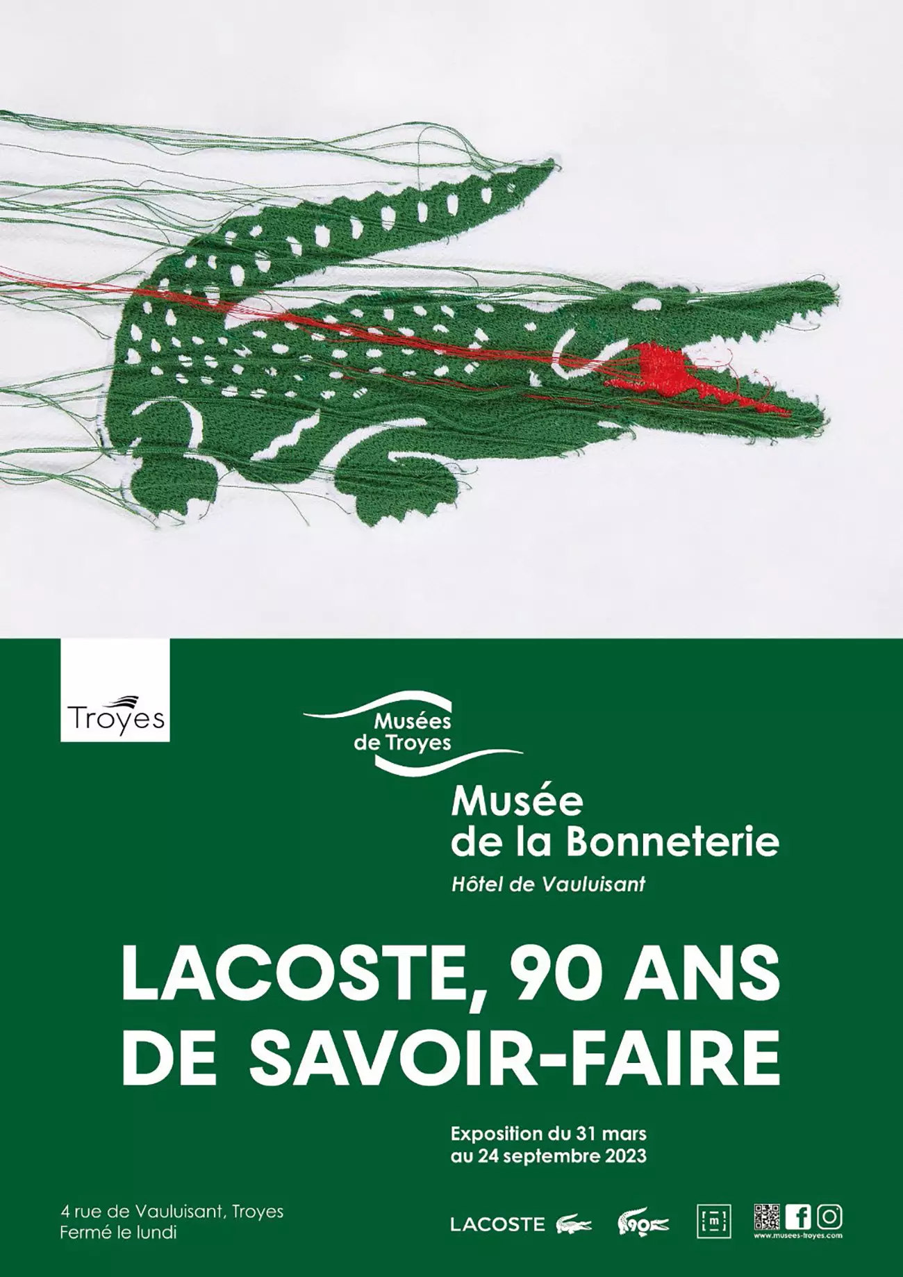 Lacoste 90 ans - Musée de Bonneterie Troye 0