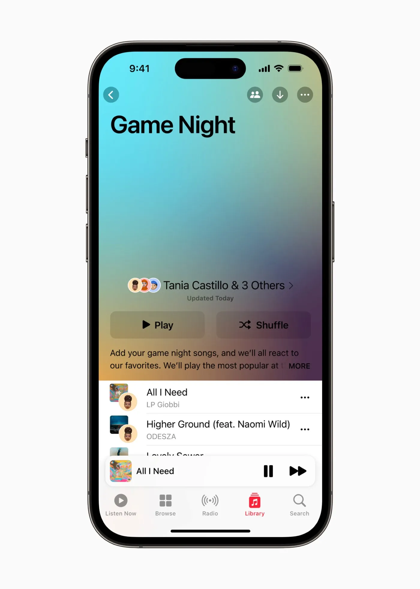 iPhone - iOS 17 - Apple Music Collaborative Playlists