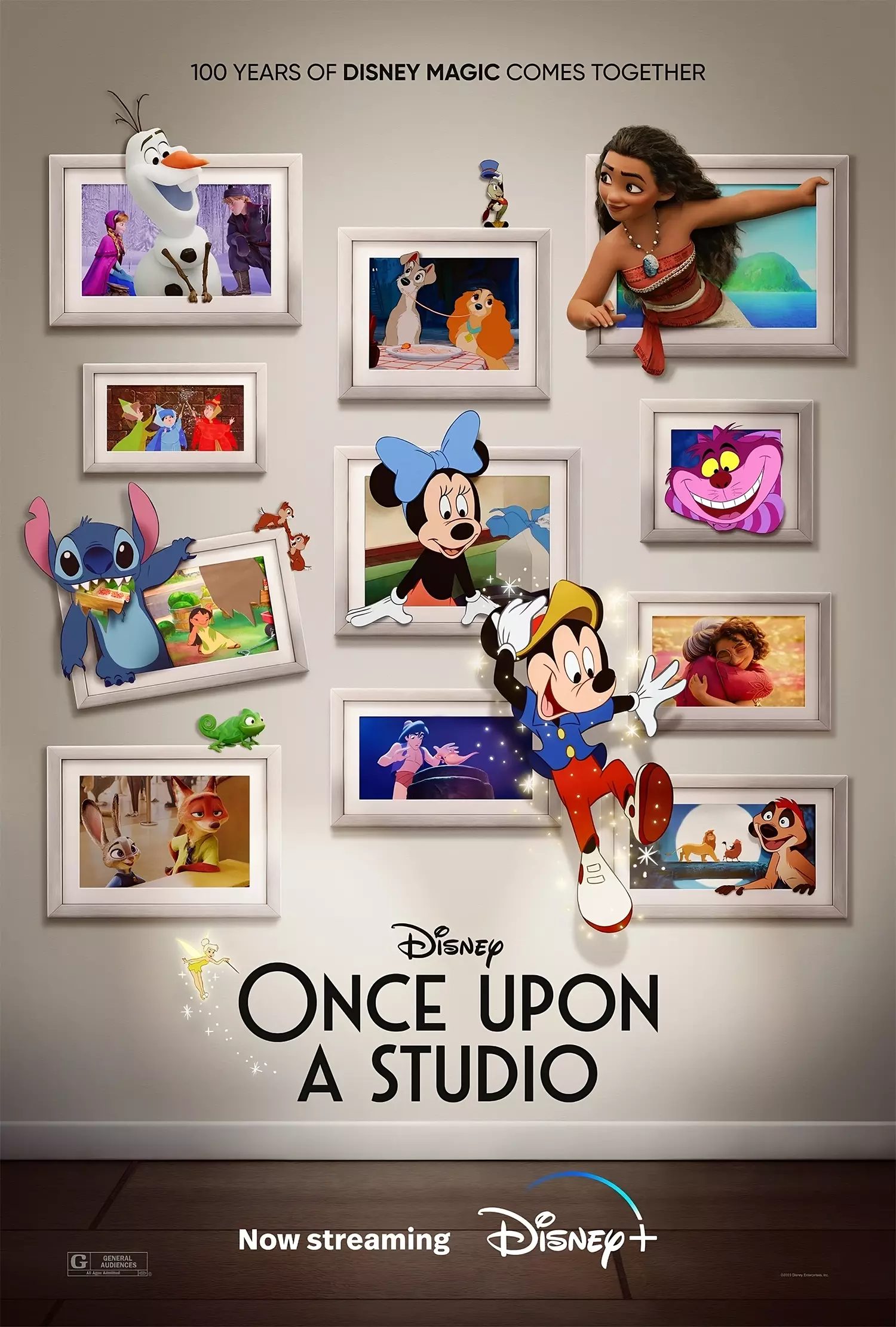 Lancement de Disney100 sur Disney+ avec le premier stream de "Once Upon A Studio" de Walt Disney Animation Studios