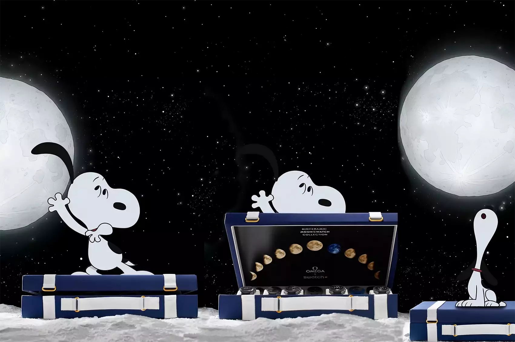 Snoopy s'envole dans l'espace : l'exceptionnelle MoonSwatch Snoopy est attendue de pied ferme !